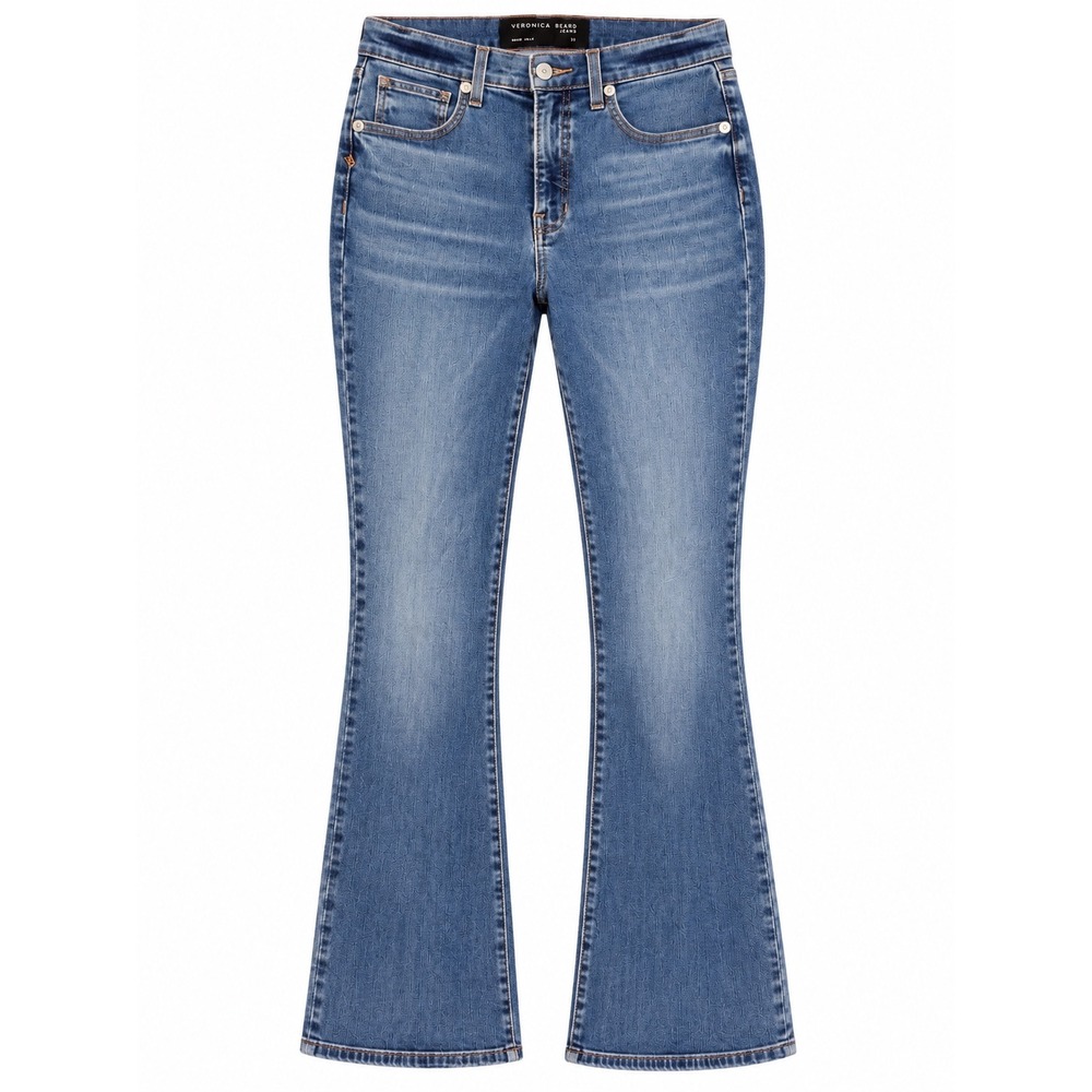 Veronica Beard Beverly Jeans 30 Blue High Rise Skinny Flare Y2K Quiet Luxury